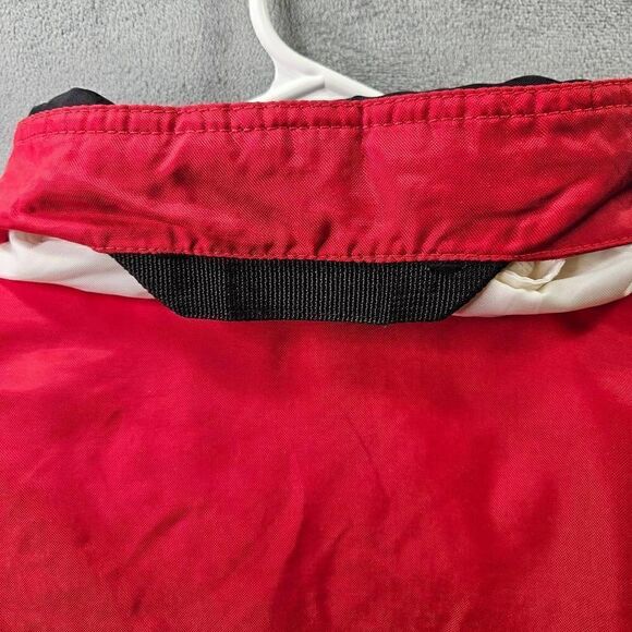 Vtg Chicago Bulls Coat Mens Sz 2XL Red Starter NBA Full Zip Down Hooded Jacket - Picture 10 of 14